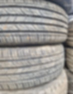 Stack of used tires