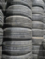 Large stack of used tires