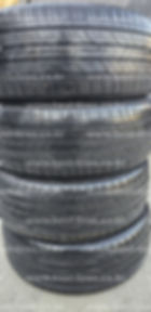 Stack of used tires