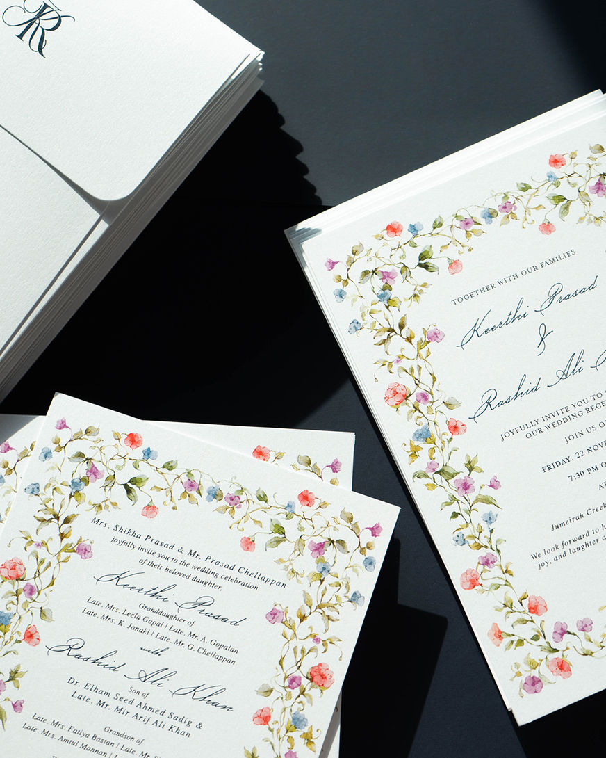 Ditsy Floral Wedding Stationery