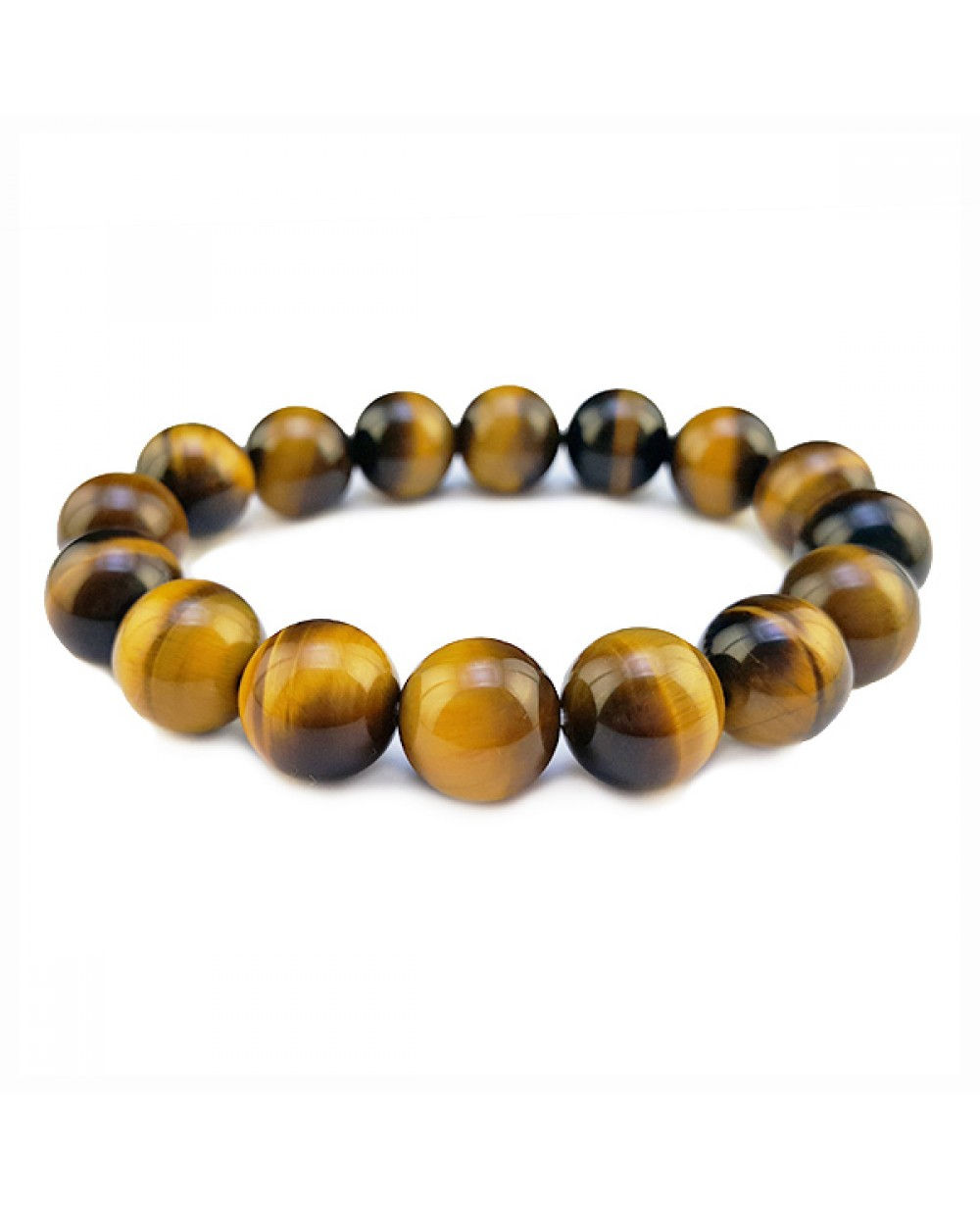 Tigers Eye Gold 12mm Bracelet