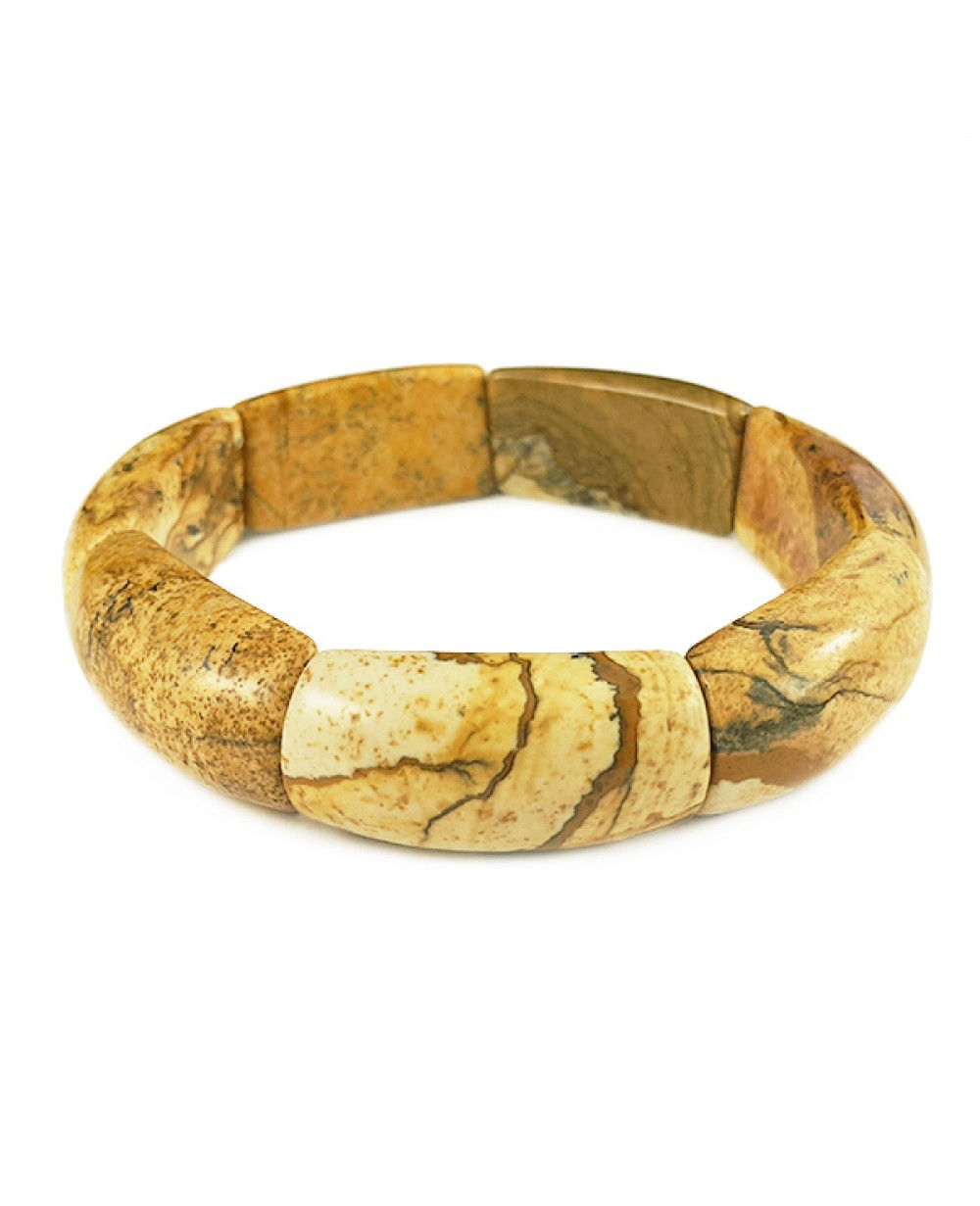 Kalahari Picture Stone Bamboo Bracelet