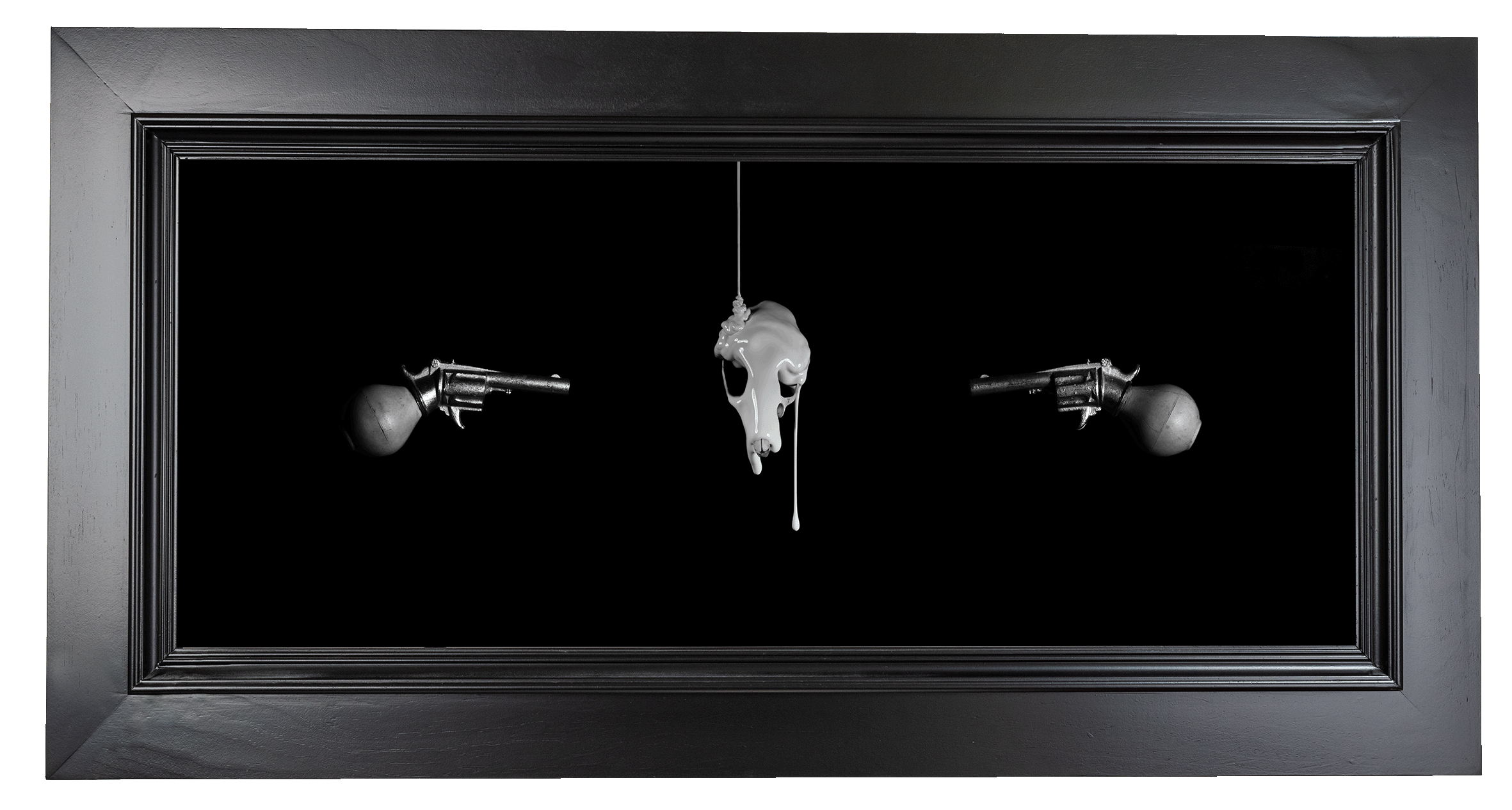 gun and skull