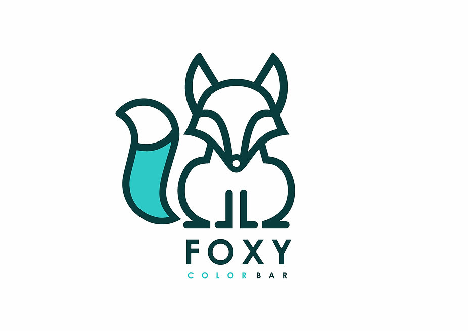 foxy color bar design logo логотип разработкалоготипа айдентика студия дизайна в москве фирменный стиль брендбук гайдлан корпоративный стиль заказать брендбук создание айдентики заказать разработку логотипа услуга по разработке фирменного стиля компании студия дизайна паровоз студия окрашивания фокси