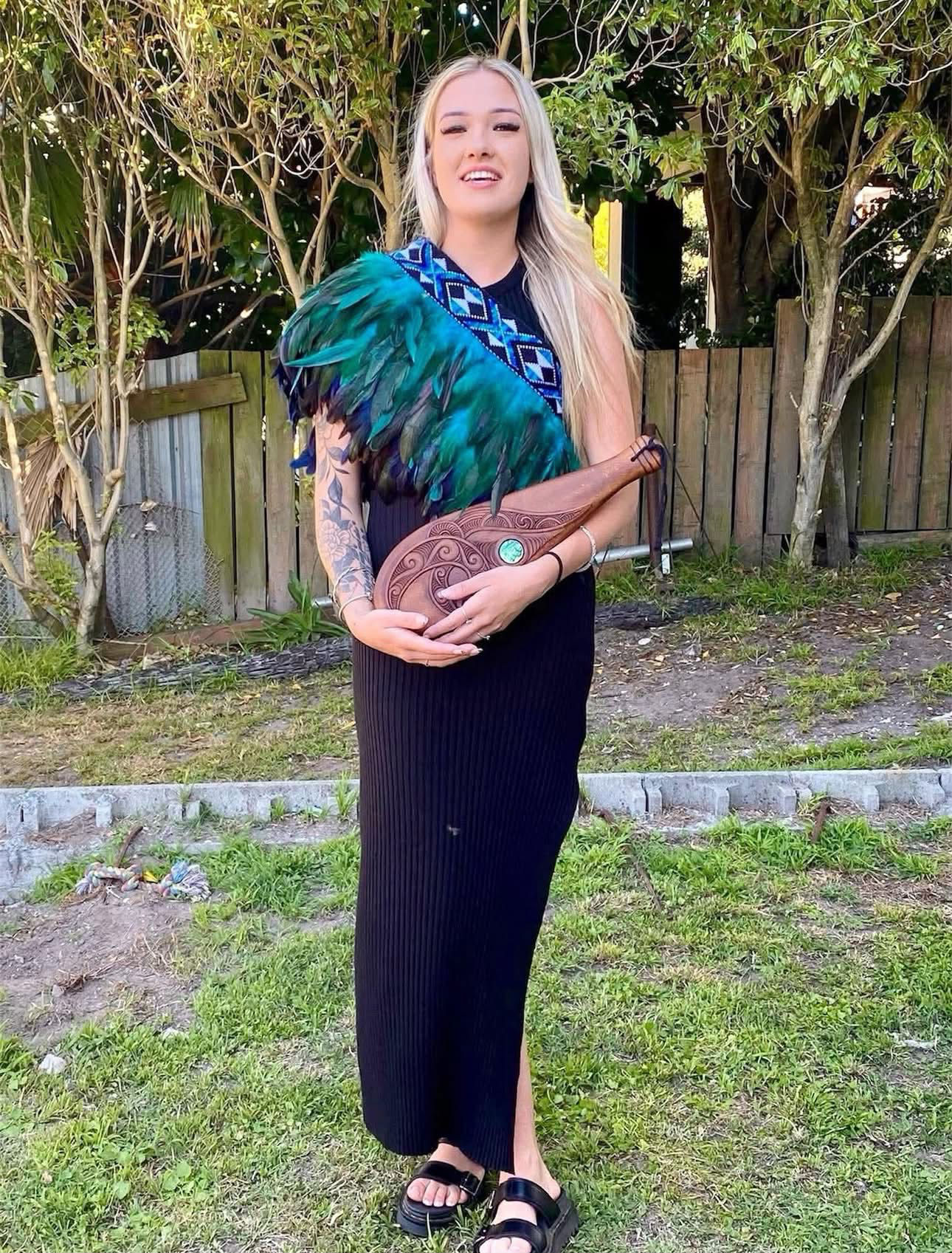 Available Now - He Korowai Paua Adult Shoulder Cape