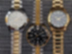 Casio Enticers flanking a Casio Duro