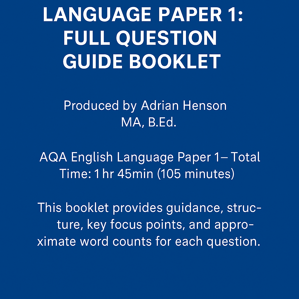 Exam Strategy AQA  GCSE Eng. Lang 1