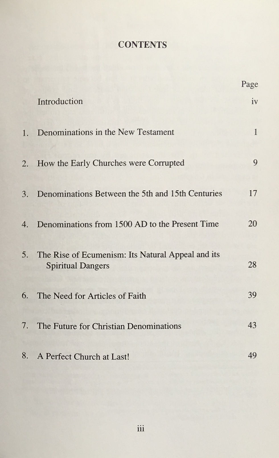 Thumbnail: Why Denominations? - J.A. Watts (1920-2011)