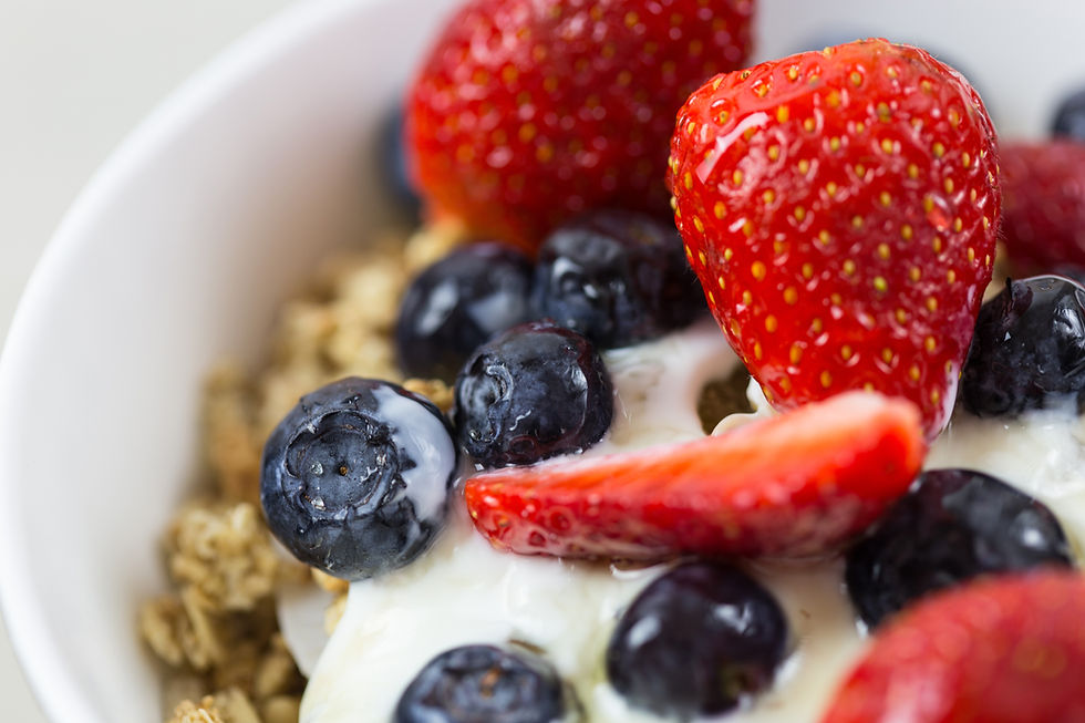 Granola con frutos rojos