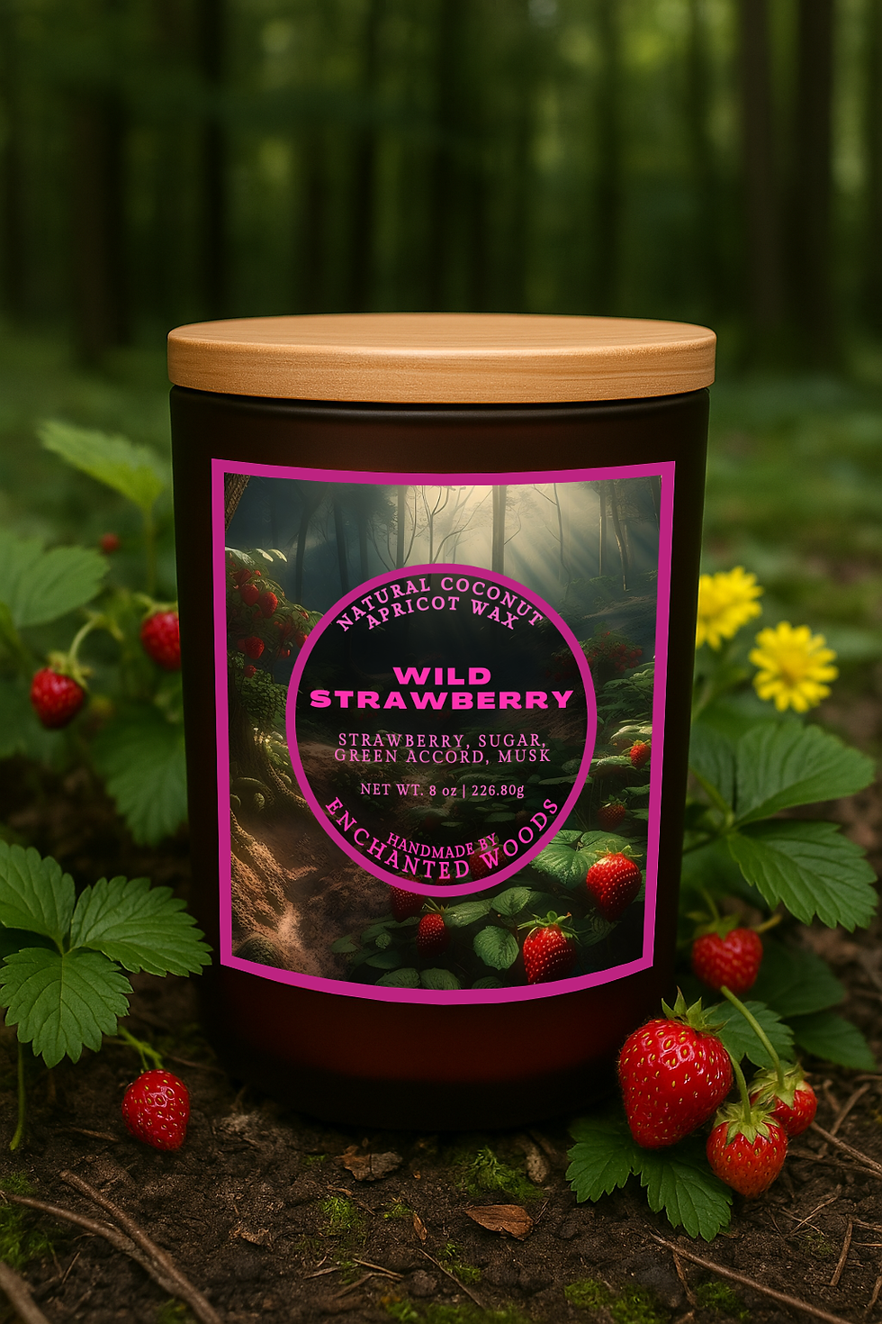 Thumbnail: Wild Strawberry 8oz Candle