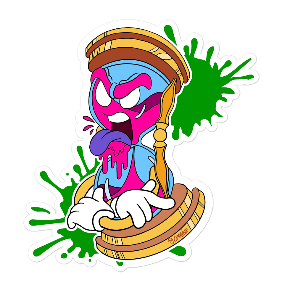 Hourglass · Die Cut Sticker