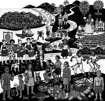 Painel BoraMaraú - Medindo 3,33 × 3,40 m