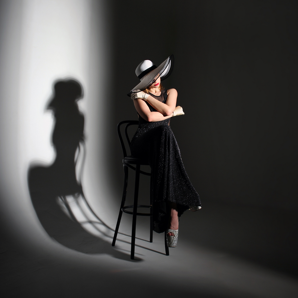 Fundo para Retratos mulher de chapéu