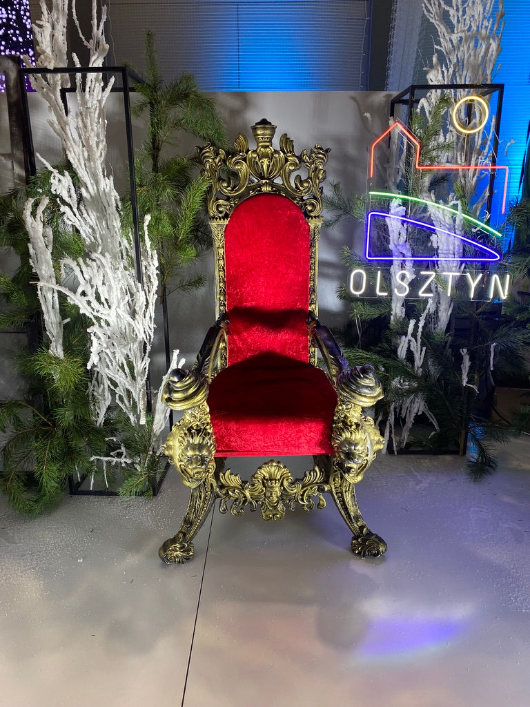 Miniatura: Tron Mikołaja, Złoty Fotel Królewski na wynajem