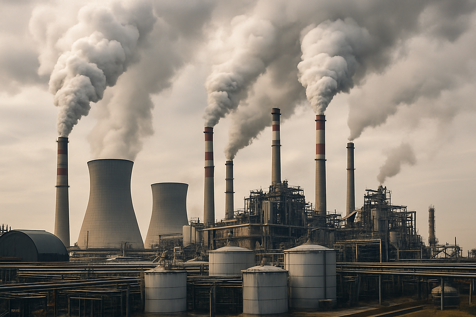 Polluting factory