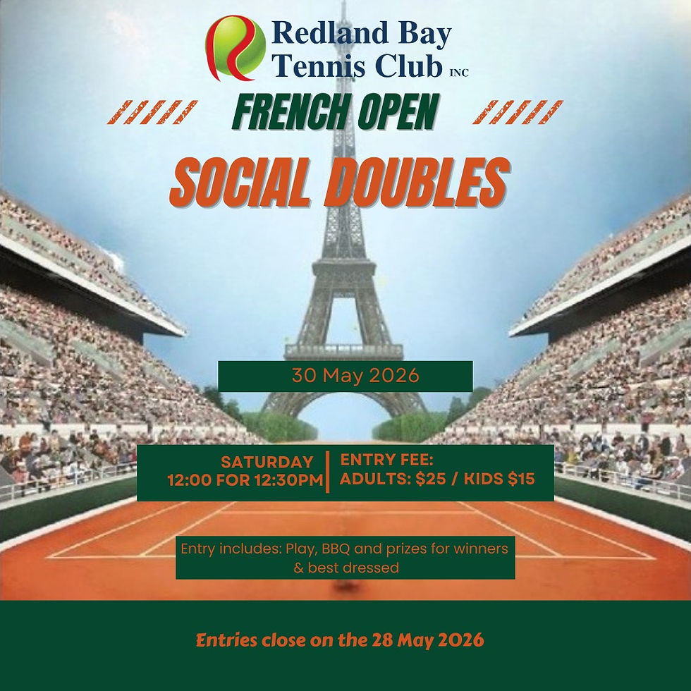 2026 RBTC | πΎπ«π· French Open Social Doubles π«π·πΎ