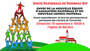 Envoi de la nouvelle équipe d'animation pastorale et du nouveau conseil pastoral.