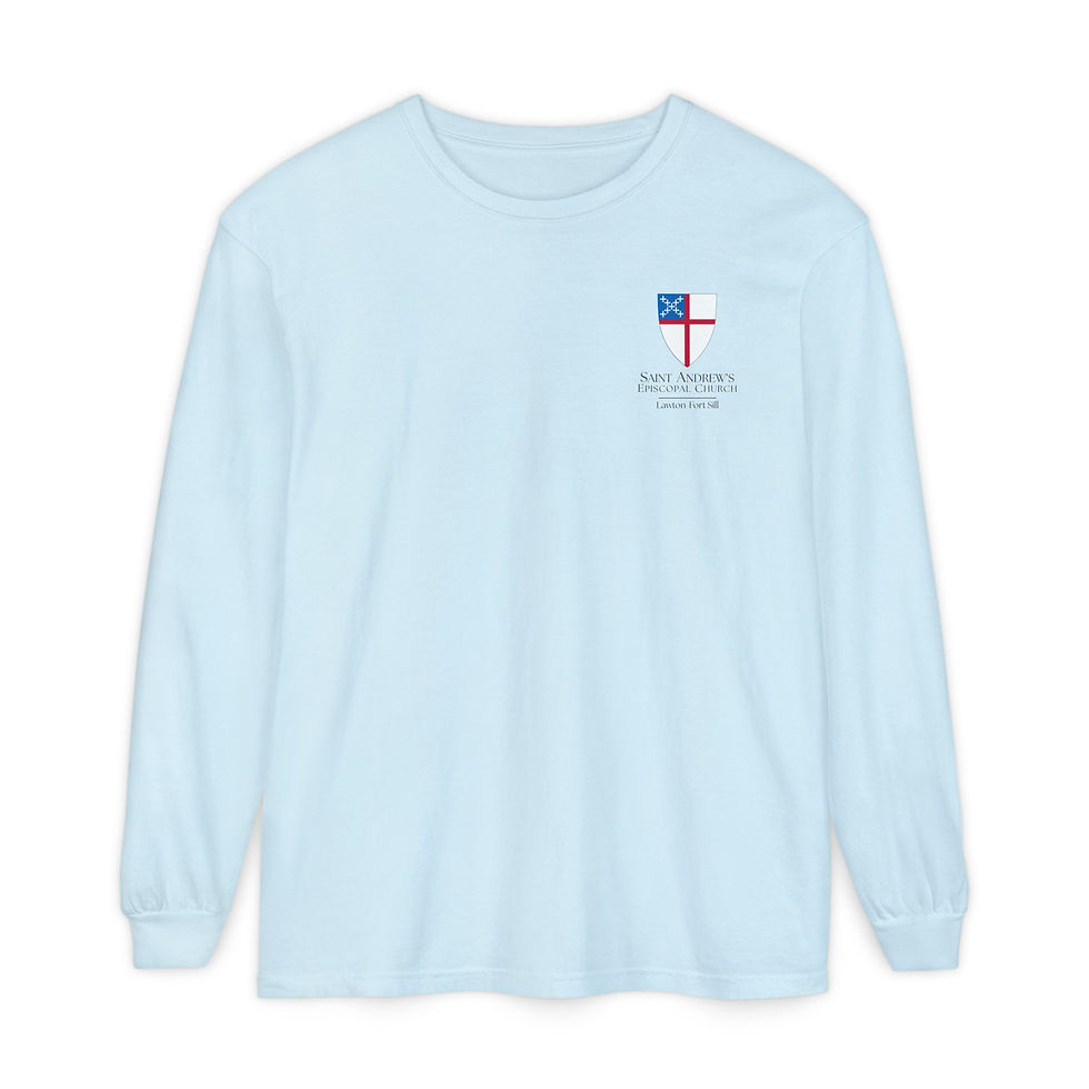 Thumbnail: Unisex Episcopal Shield/Pride Graphic Long Sleeve Bright T-Shirt