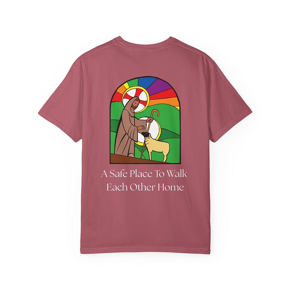 Thumbnail:  Episcopal Shield/Pride Graphic Dark T-Shirt