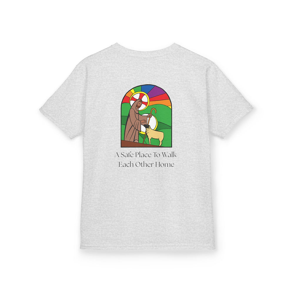 Thumbnail: Good Shepherd Pride Shield Youth T-Shirt