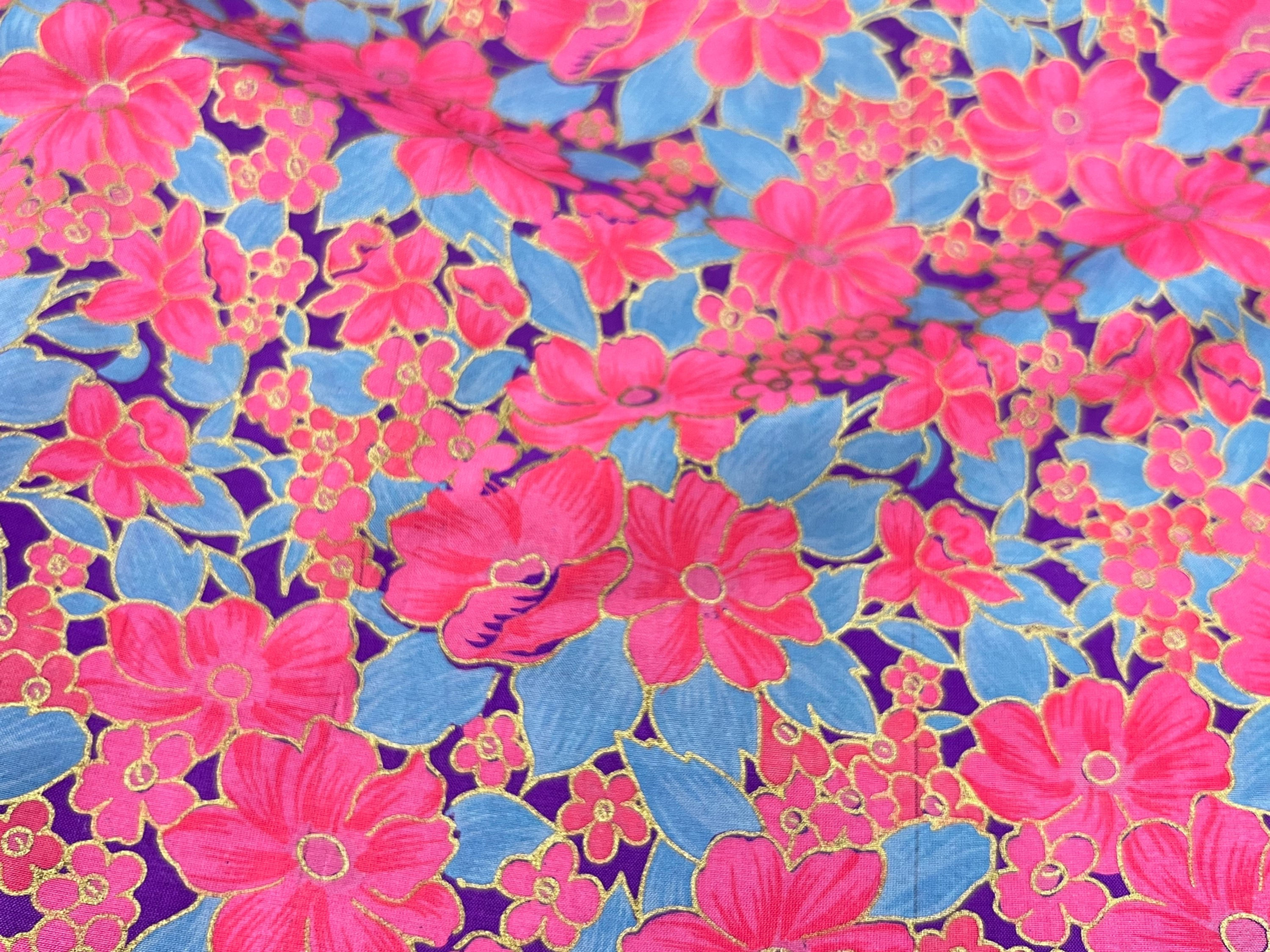 FLORAL PRINTED SILK