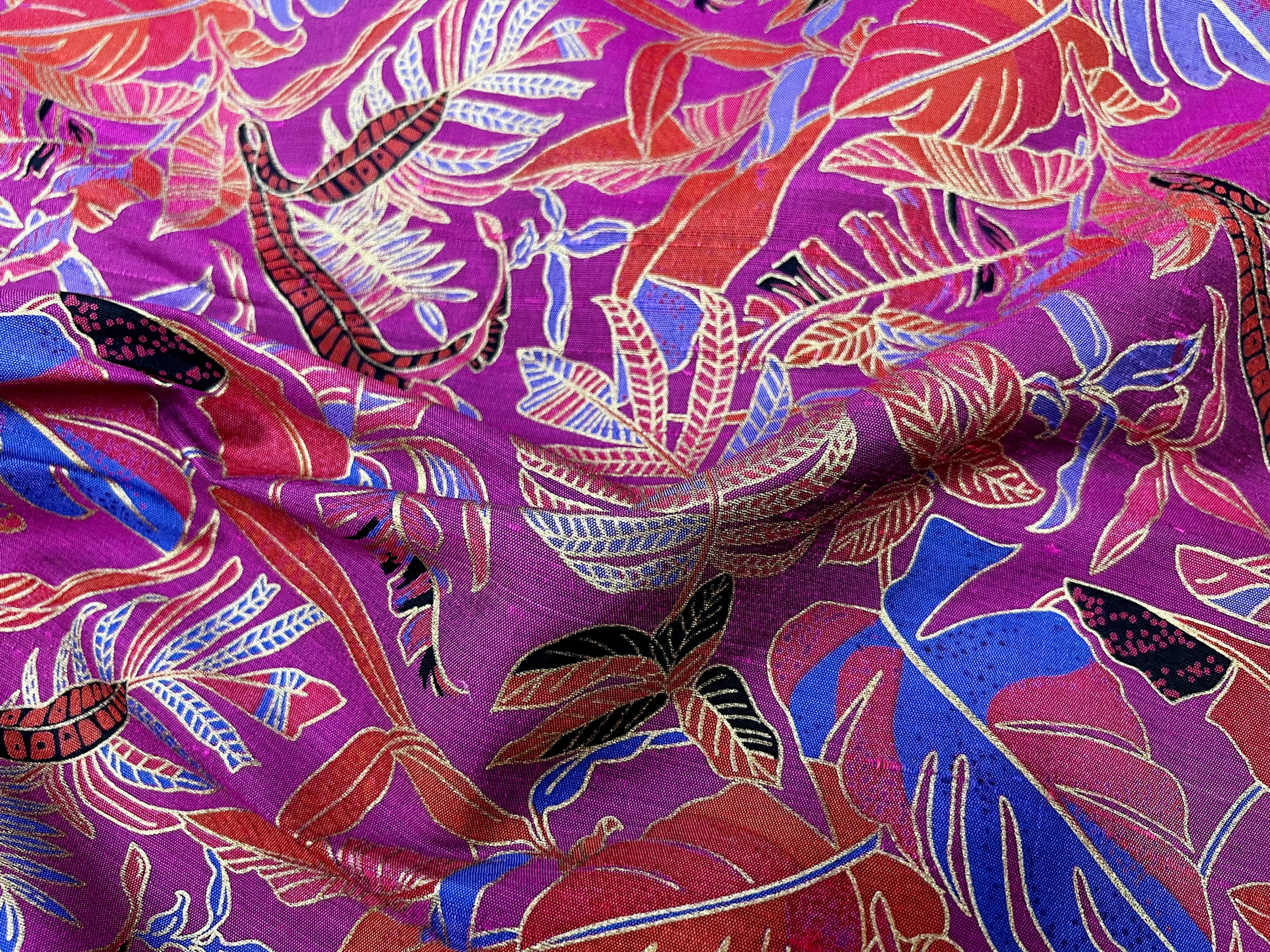 FLORAL PRINTED SILK