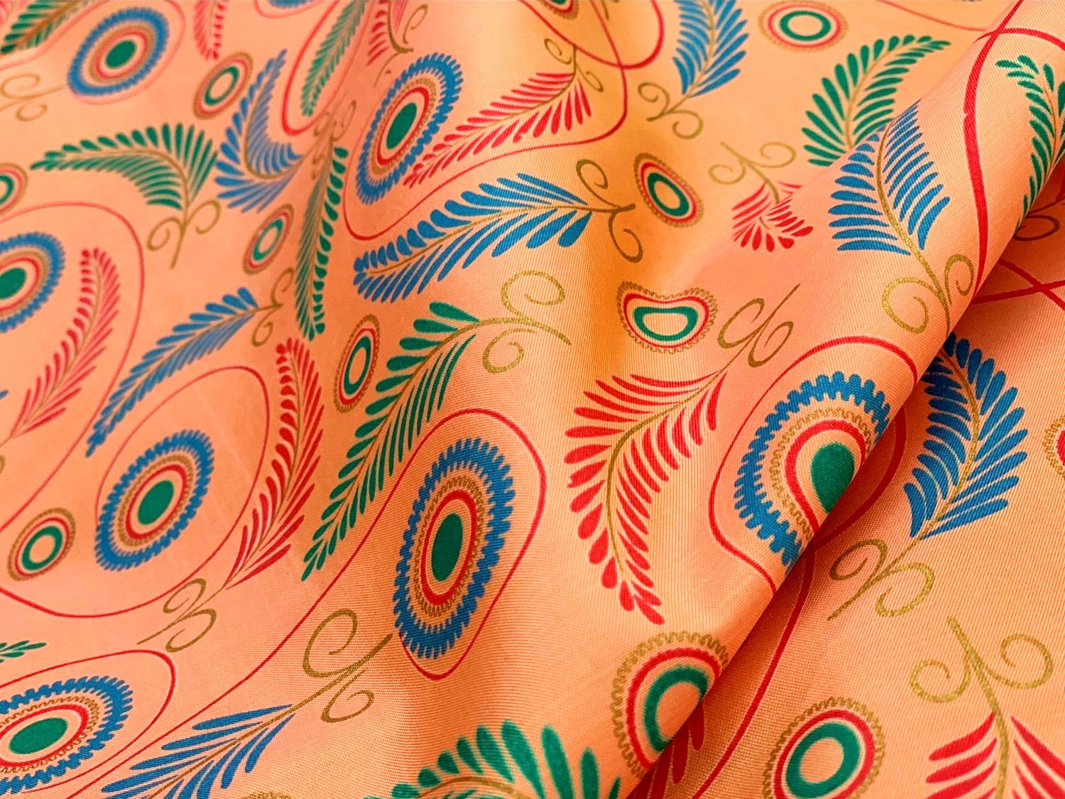 ABSTRACT PRINTED SILK