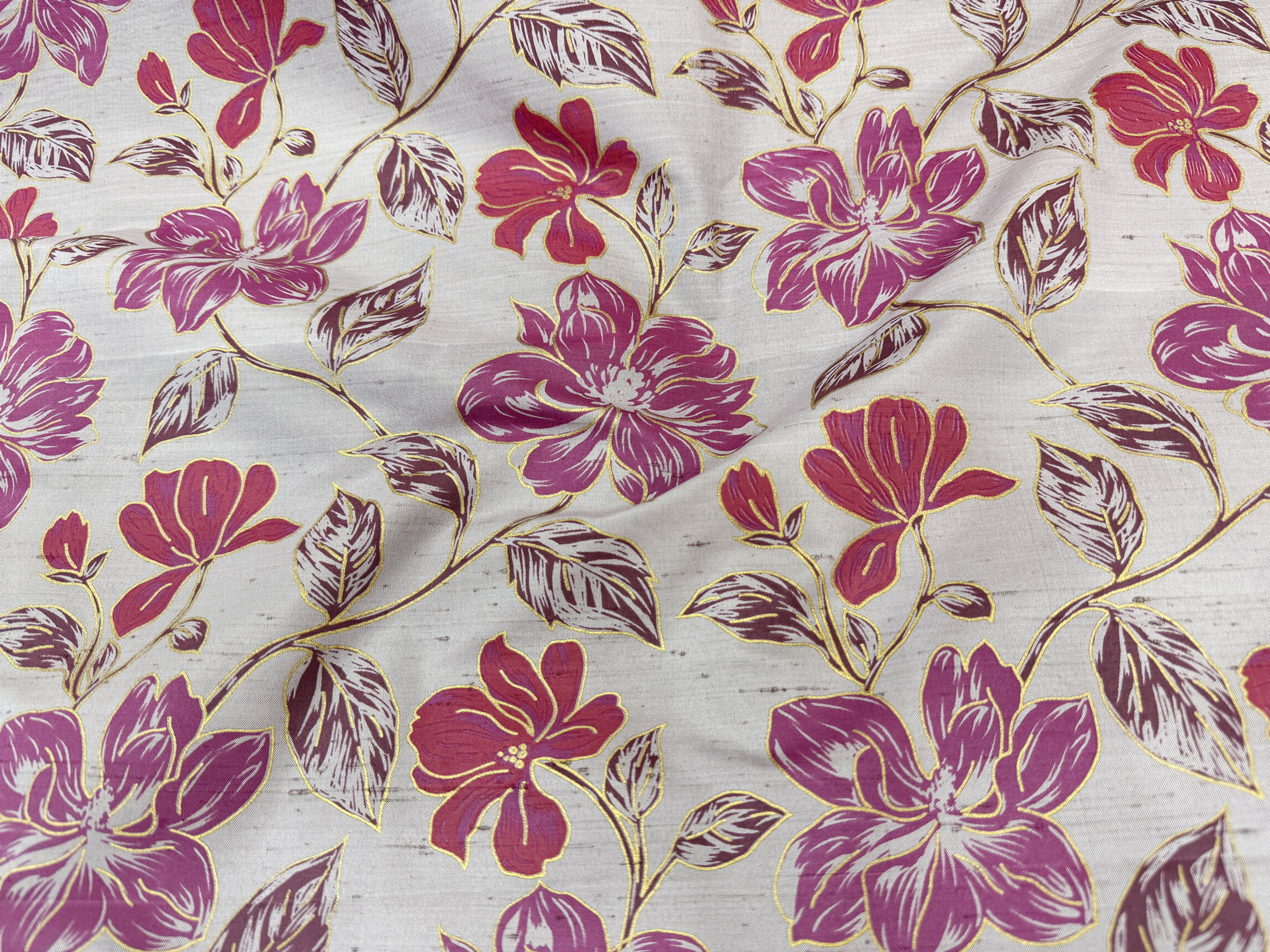 FLORAL PRINTED SILK