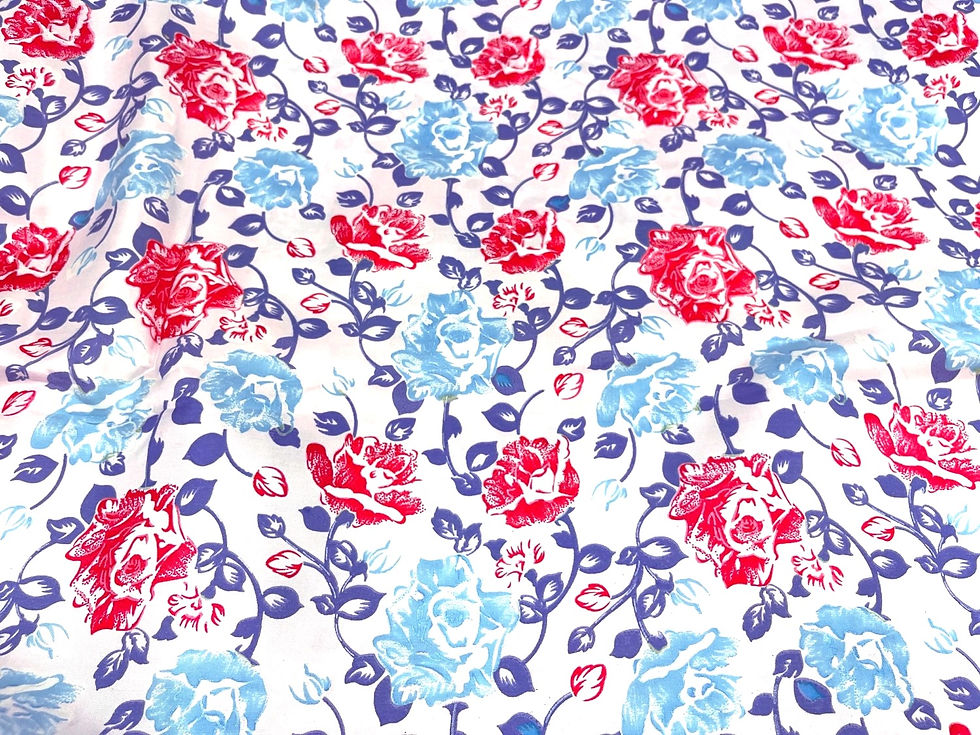 FLORAL PRINTED SILK