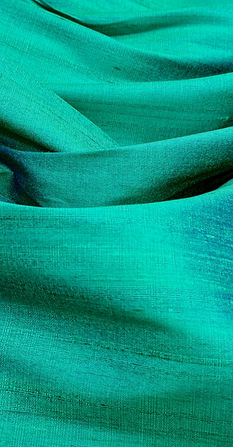 DARK TURQUOISE RAW SILK