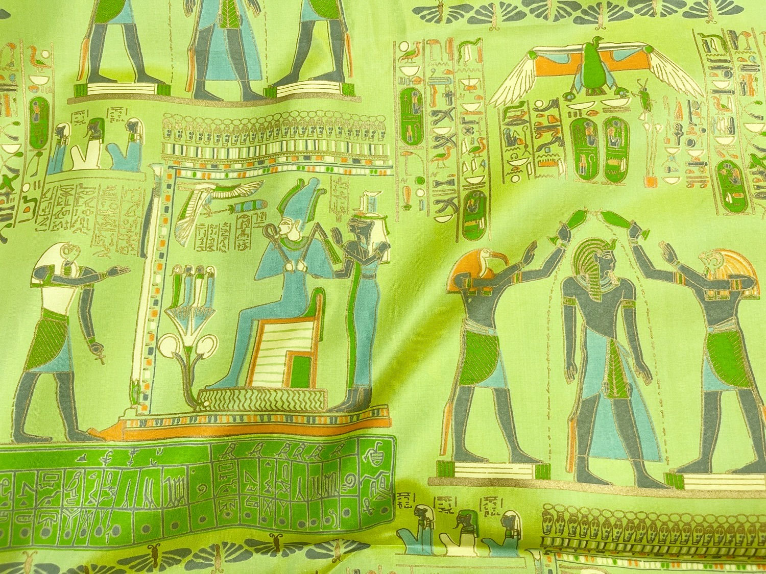 EGYPTIAN PRINTED SILK