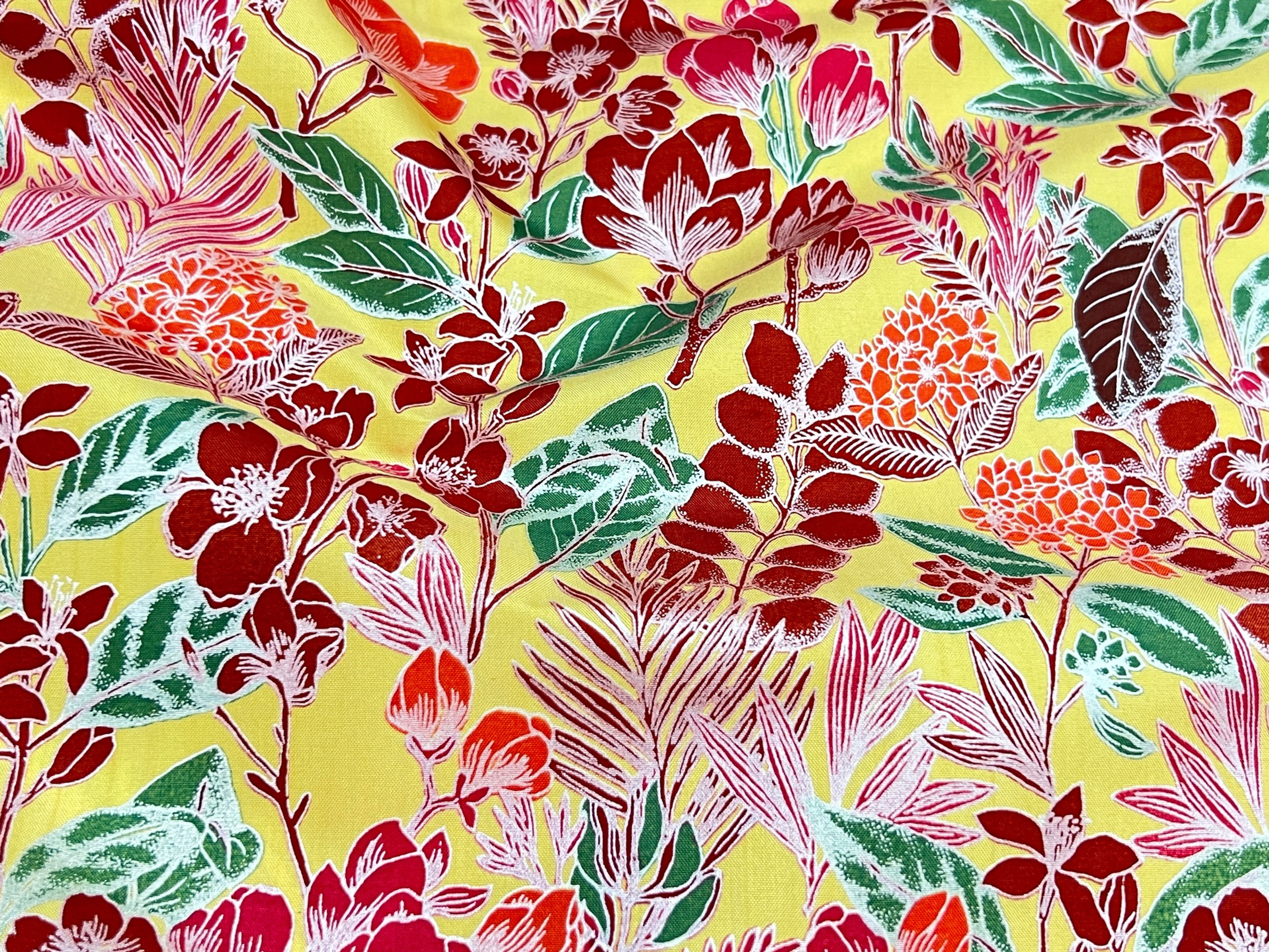 FLORAL PRINTED SILK