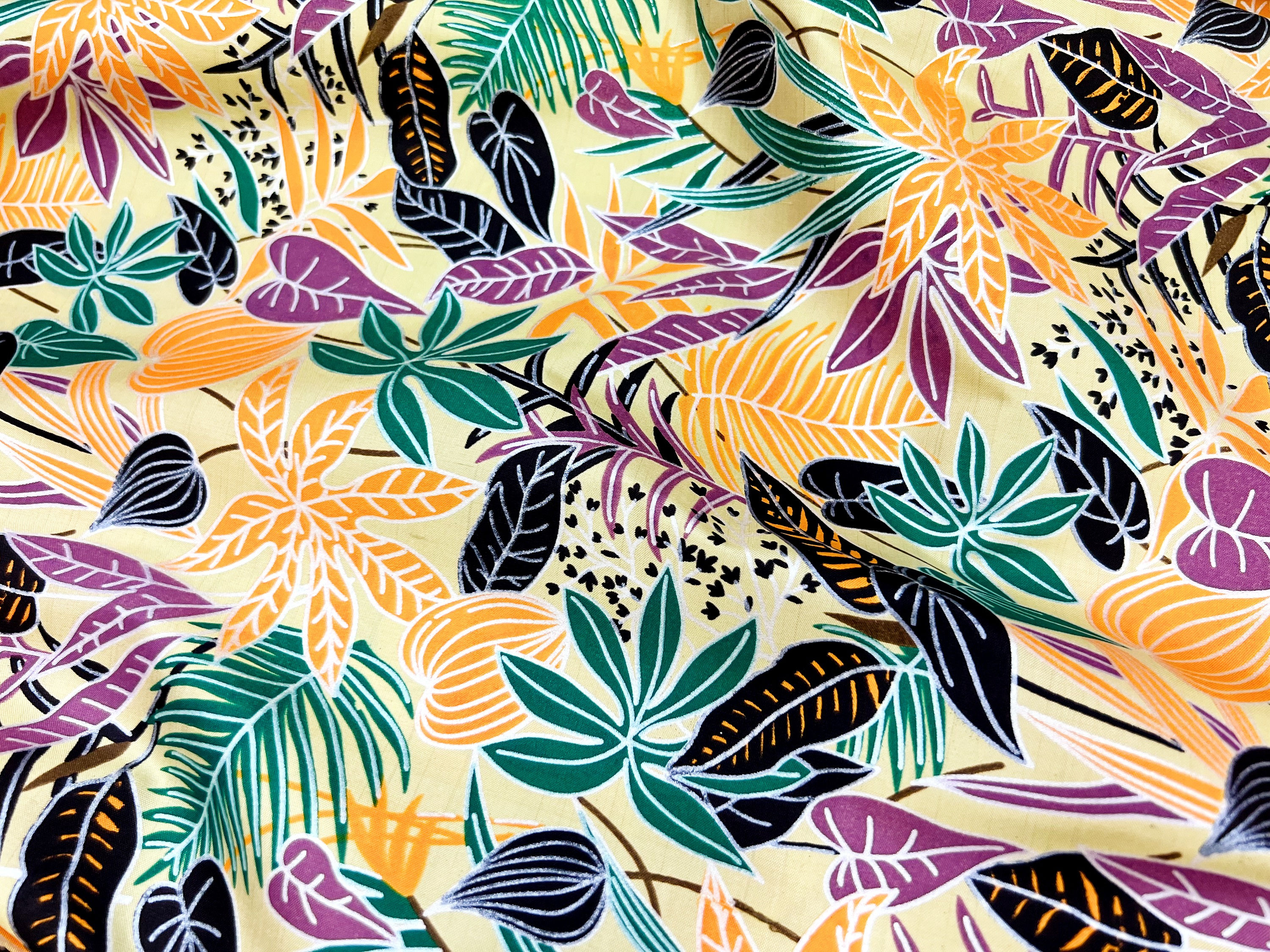 FLORAL PRINTED SILK