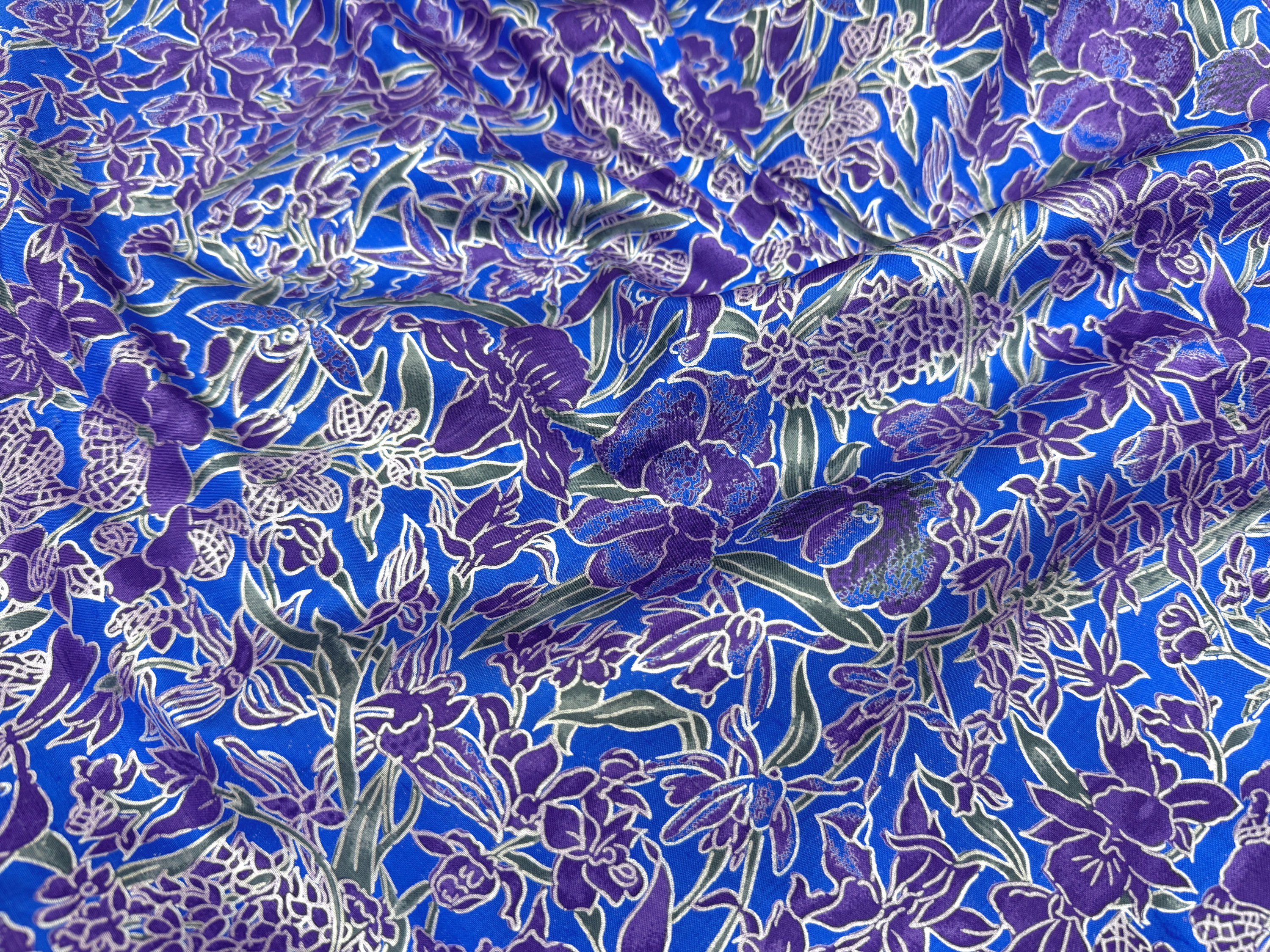 FLORAL PRINTED SILK