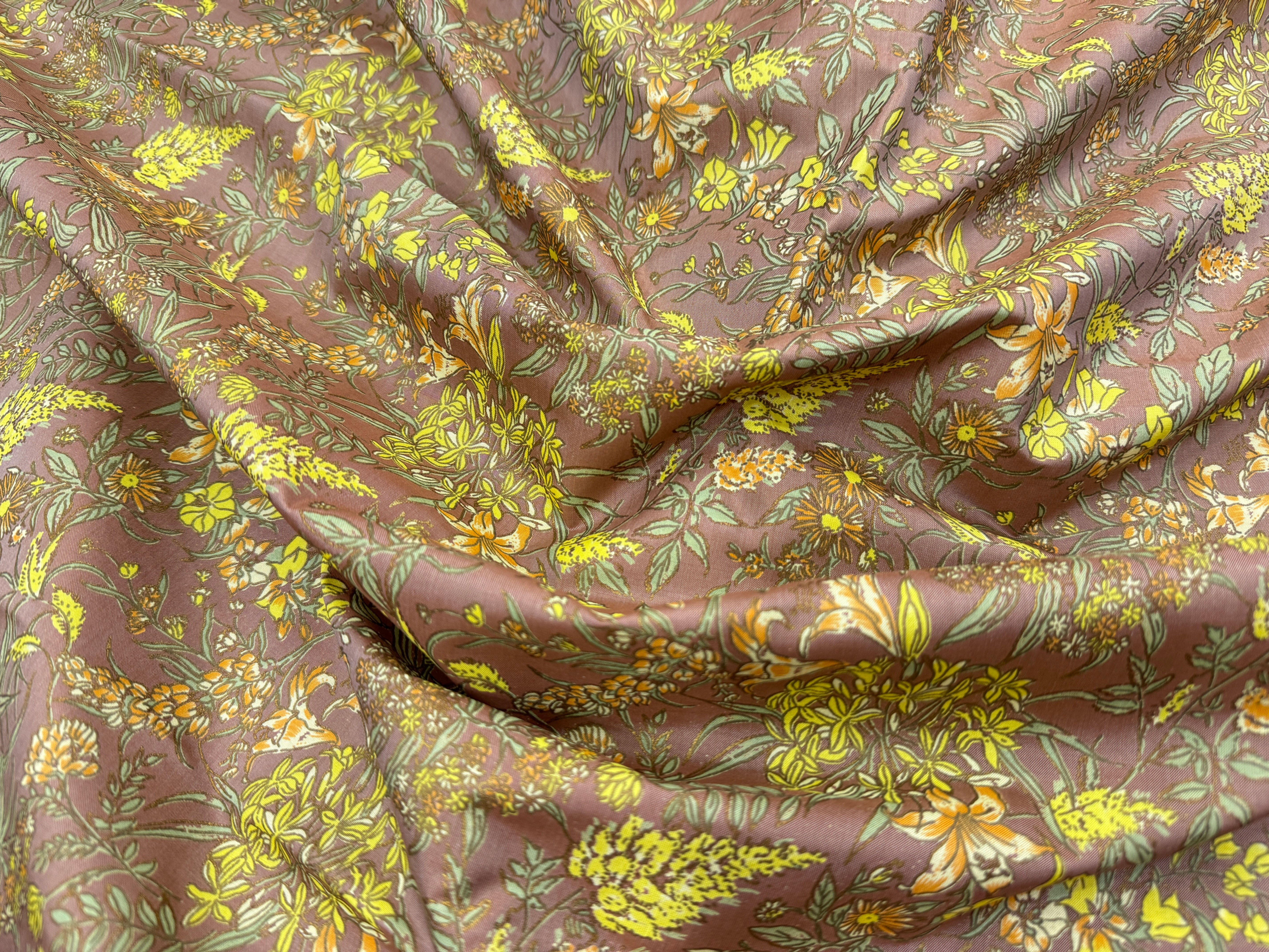 FLORAL PRINTED SILK
