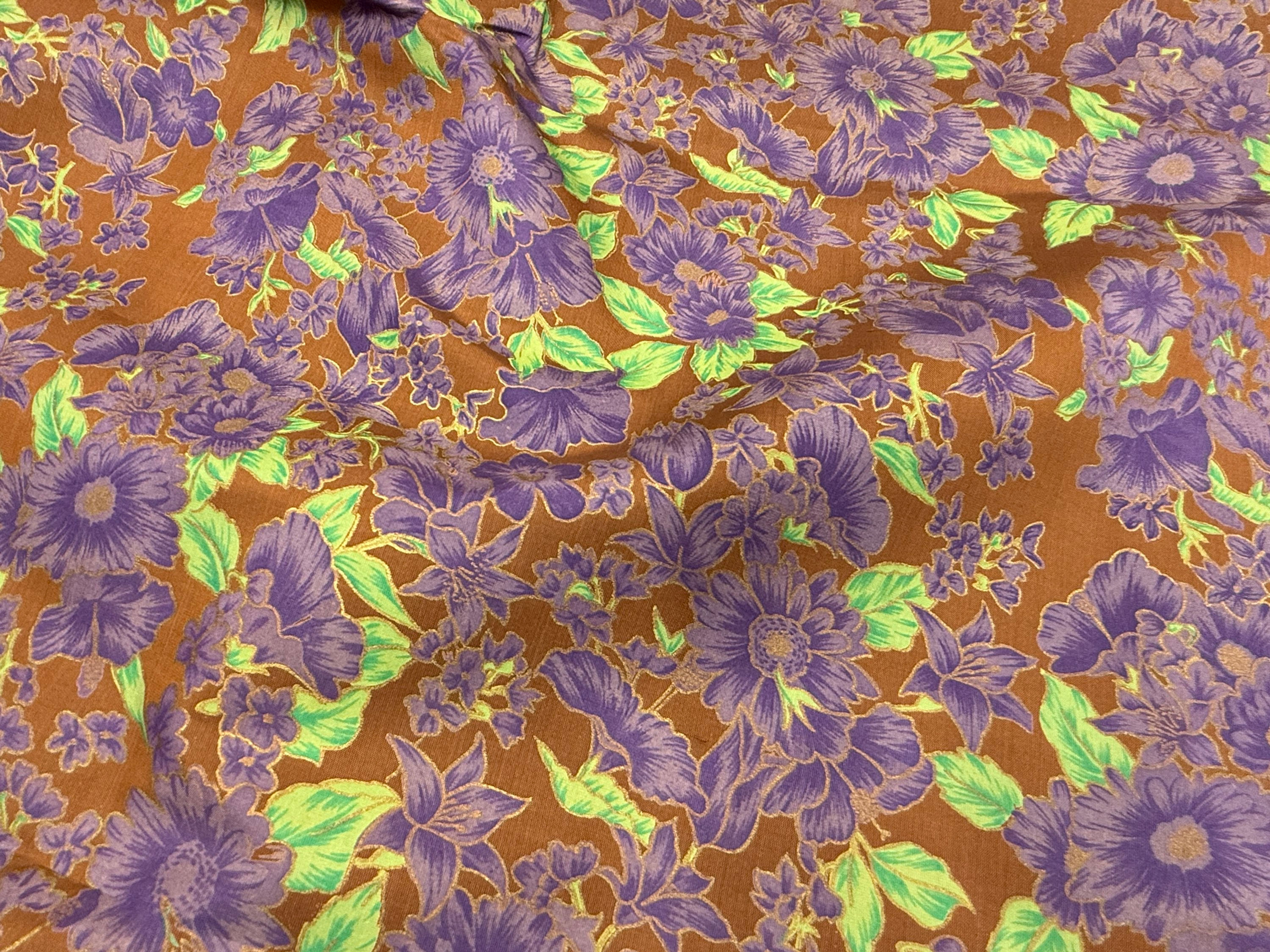 FLORAL PRINTED SILK