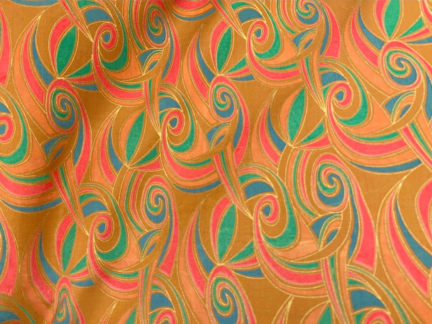 ABSTRACT PRINTED SILK
