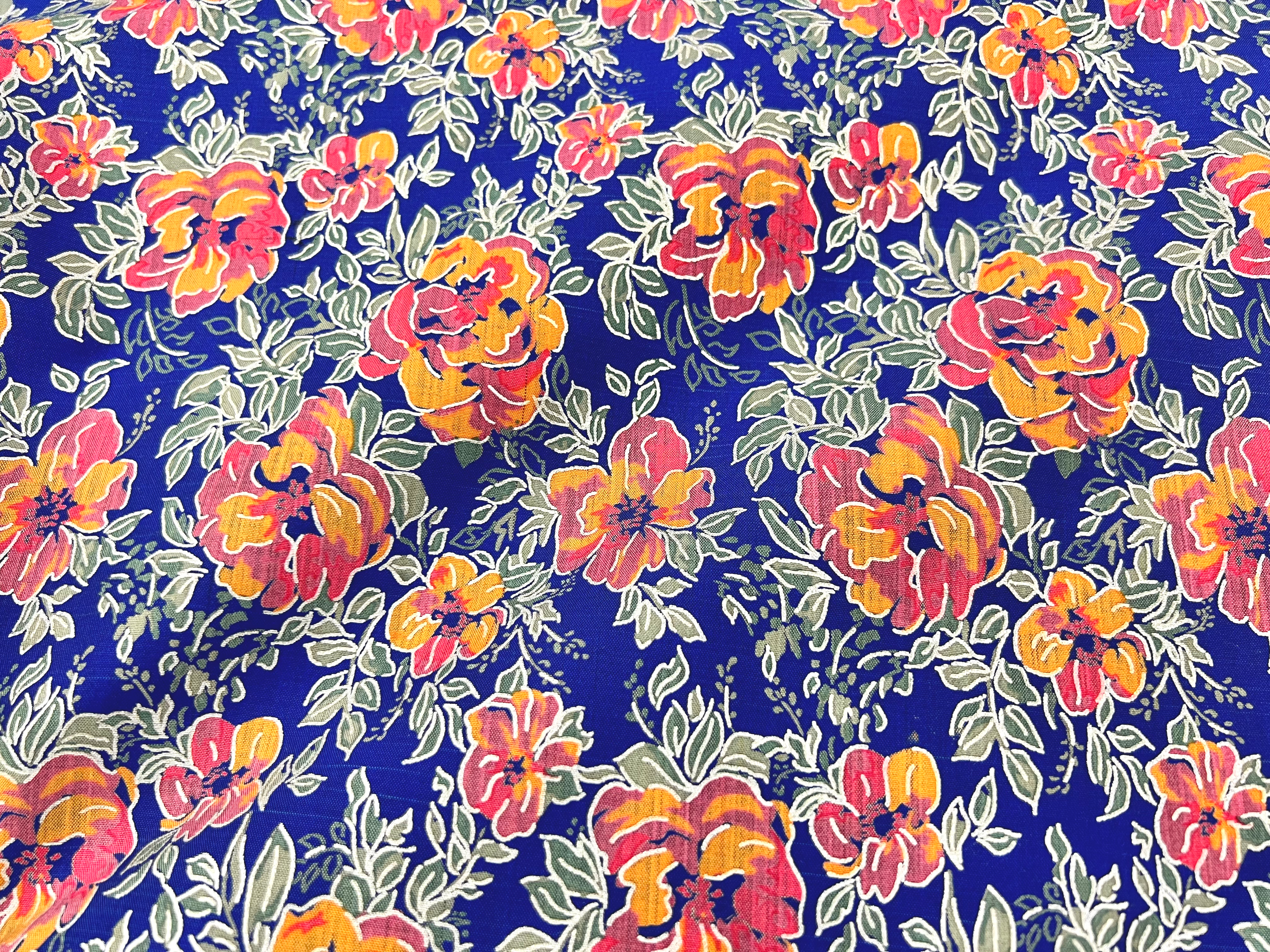 FLORAL PRINTED SILK