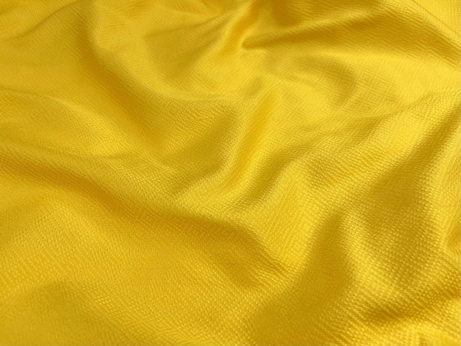 YELLOW BROCADE SILK