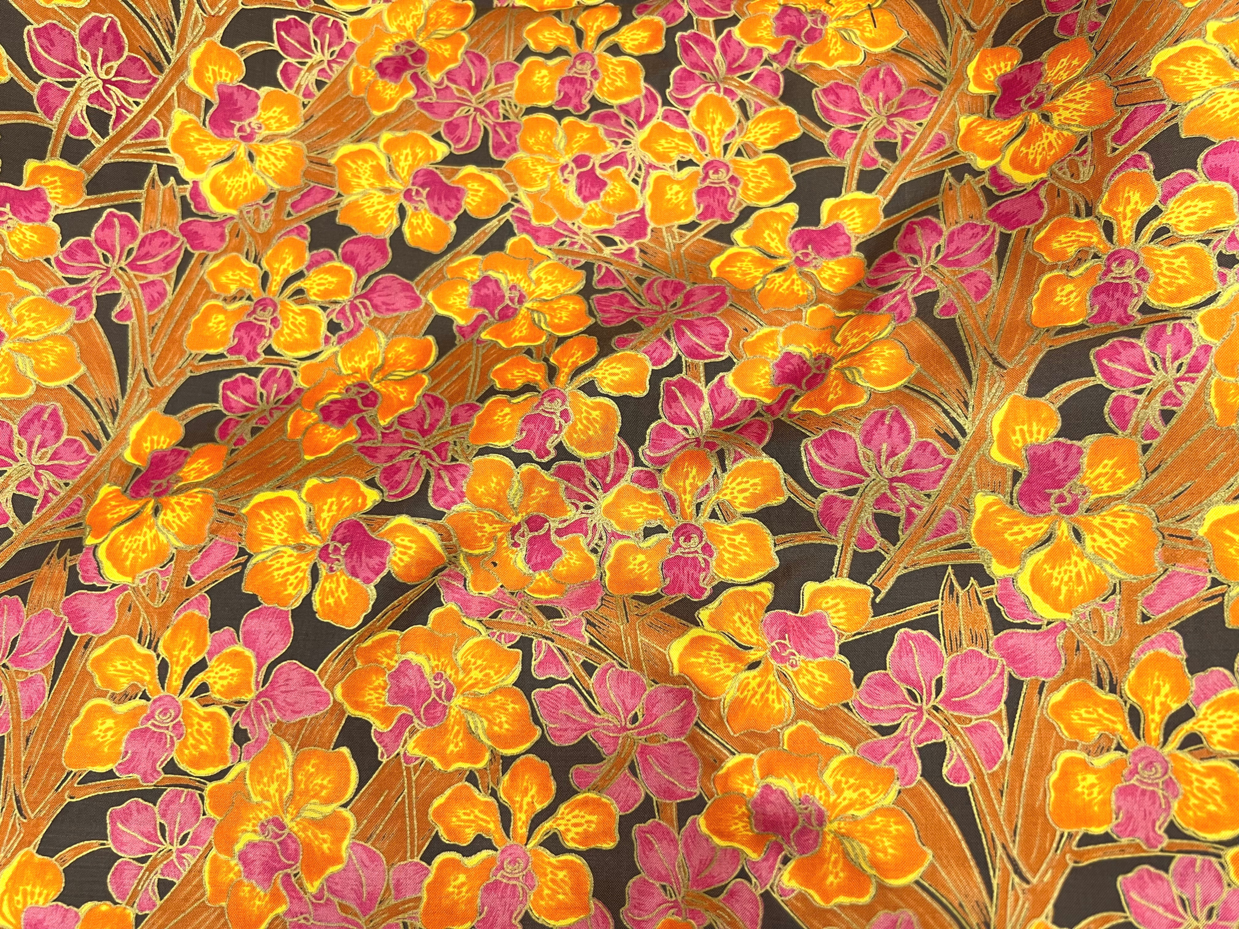 FLORAL PRINTED SILK