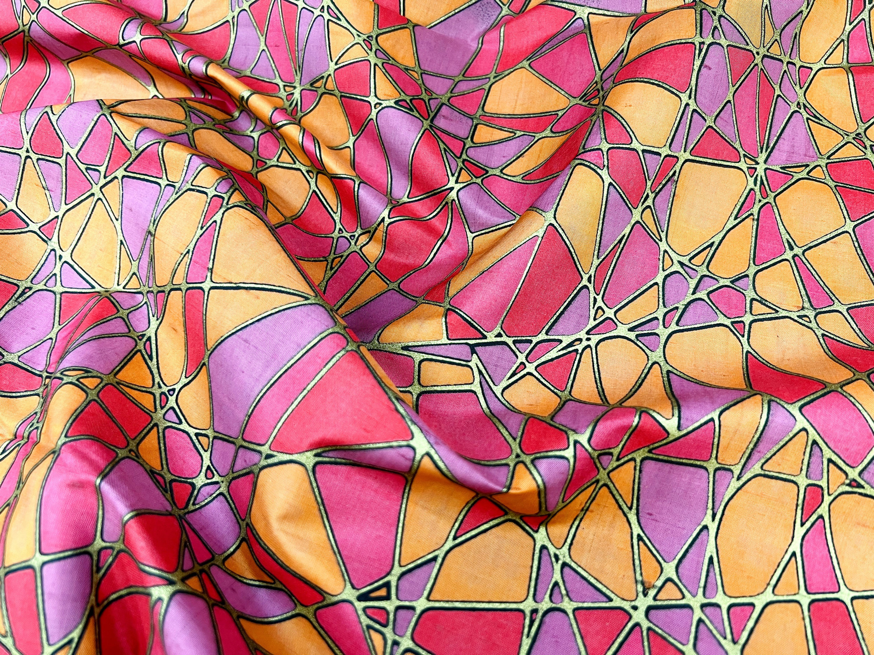 ABSTRACT PRINTED SILK