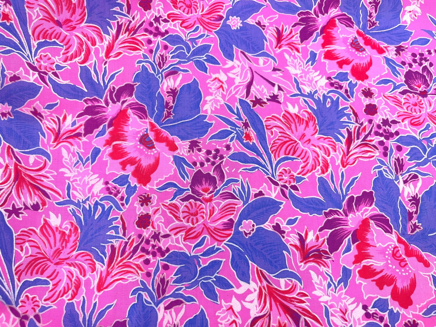 FLORAL PRINTED SILK