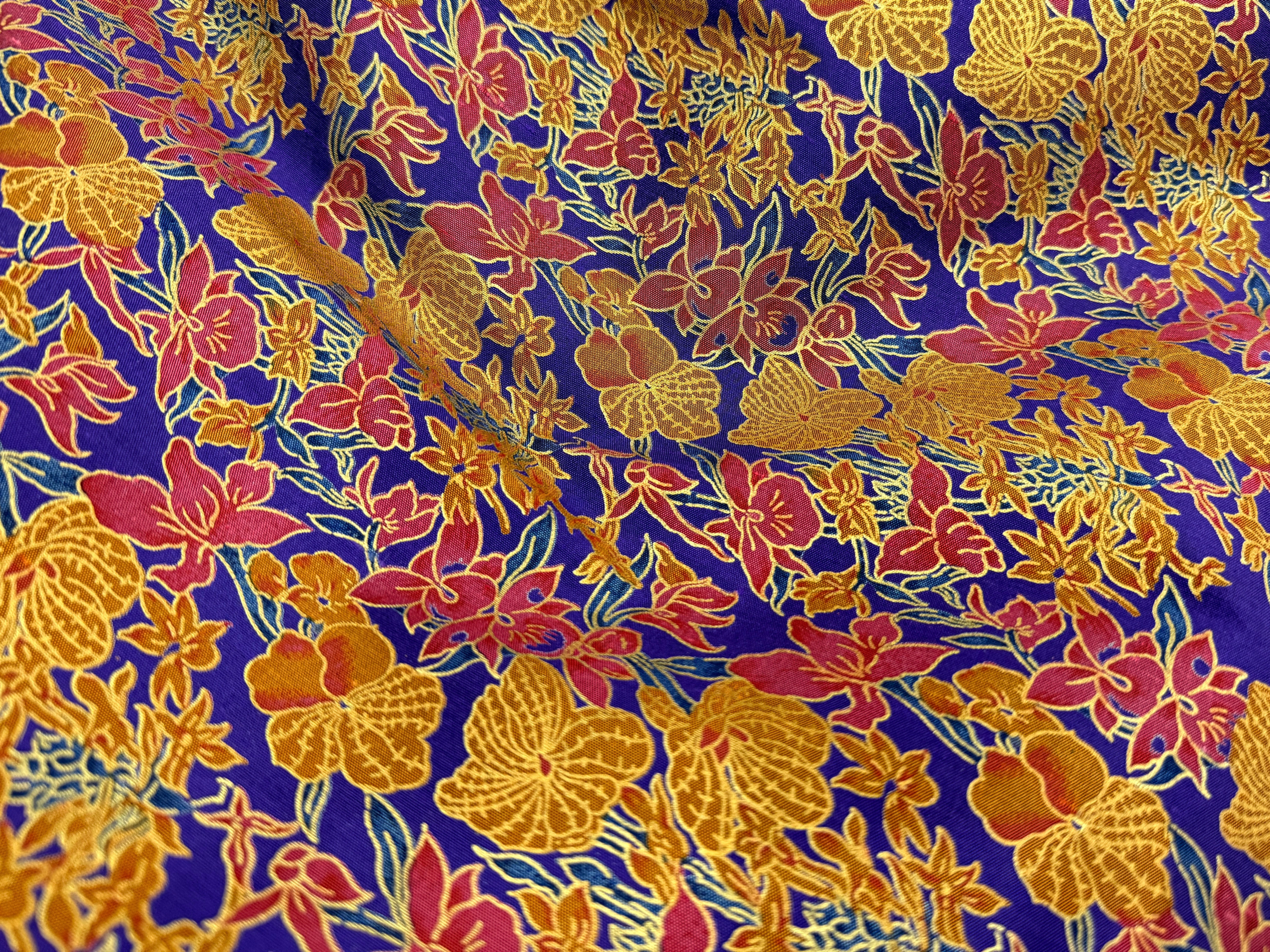 FLORAL PRINTED SILK