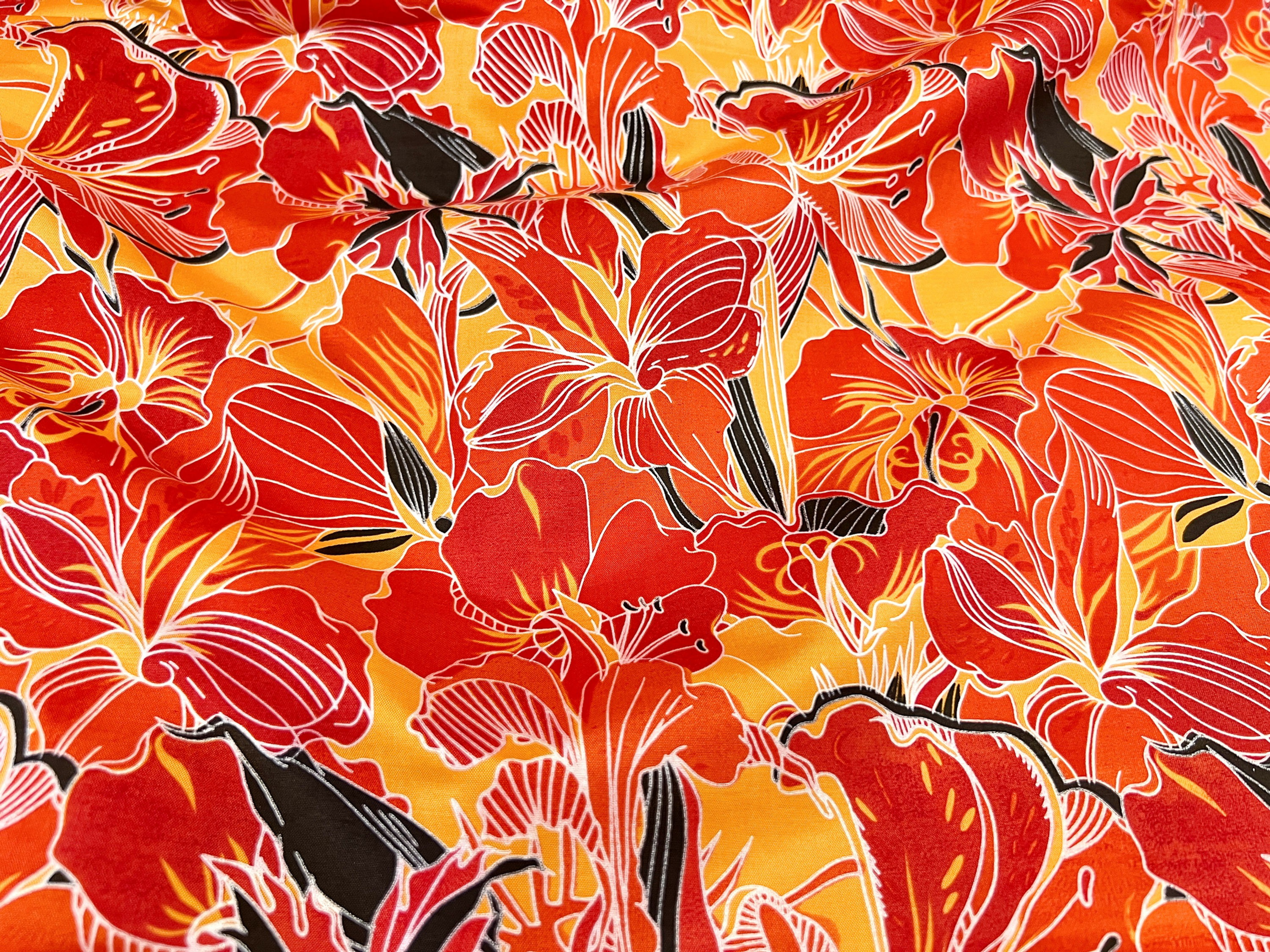 FLORAL PRINTED SILK