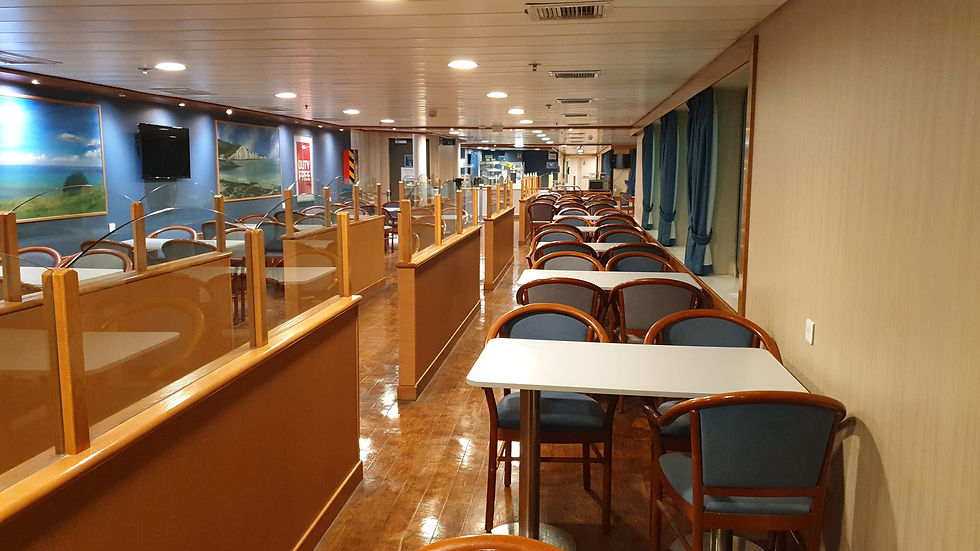 dining room on Newhaven Dieppe ferry