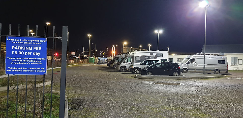 DFDS Newhaven port car park