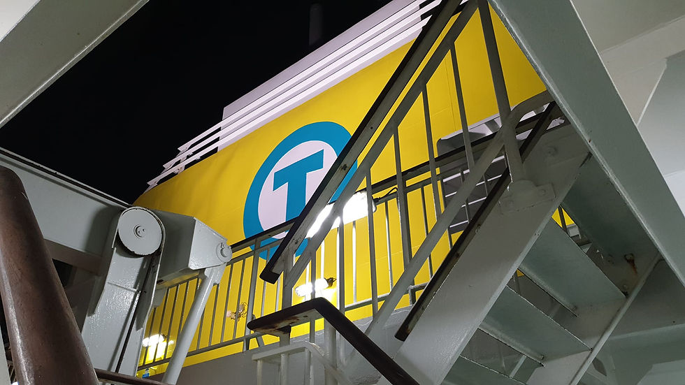 Transmanche Ferries funnel with logo