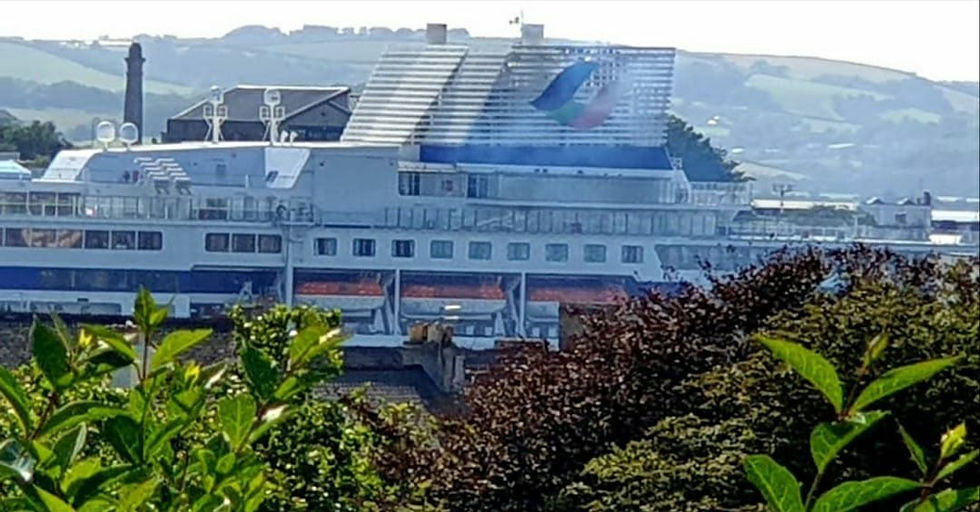 Brittany Ferries in Plymouth, Devon, UK. Sailing to Roscoff France and Santander Spain