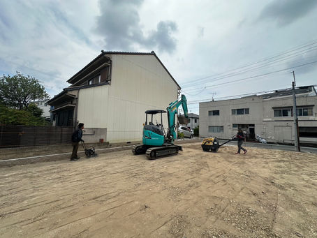 名古屋市M区で宅地の区画を結合する工事