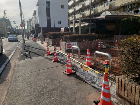 マンション外構工事 乗入段差解消